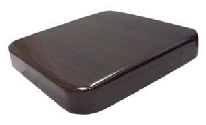 BFM 24X30 Rectangle Walnut Resin Table Top