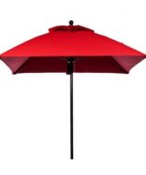 BFM 6-1/2' Four panel Umbrella, Fiberglass Frame, Aluminum pole