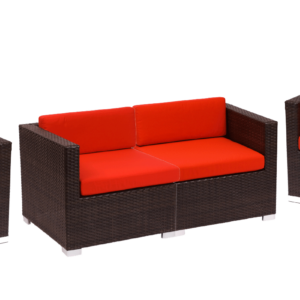 4-Piece Synthetic Wicker Sofa set  WITH CUSHIONS