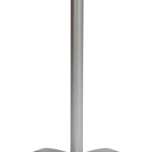 BFM Bali Bar Height Table Base Silver Bar For Longport Table