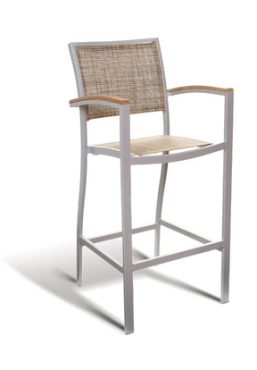 GAR Bayhead Performance Weave Barstool w\Arms