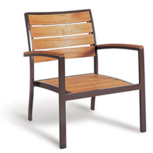 GAR Bayhead Synthetic Teak Lounger Chair