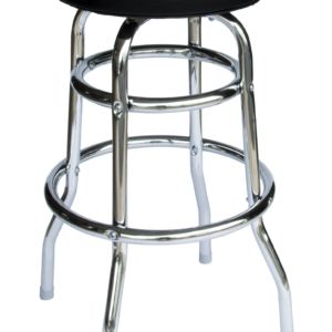 BFM Galena Indoor Restaurant Double Ring Chrome Barstool