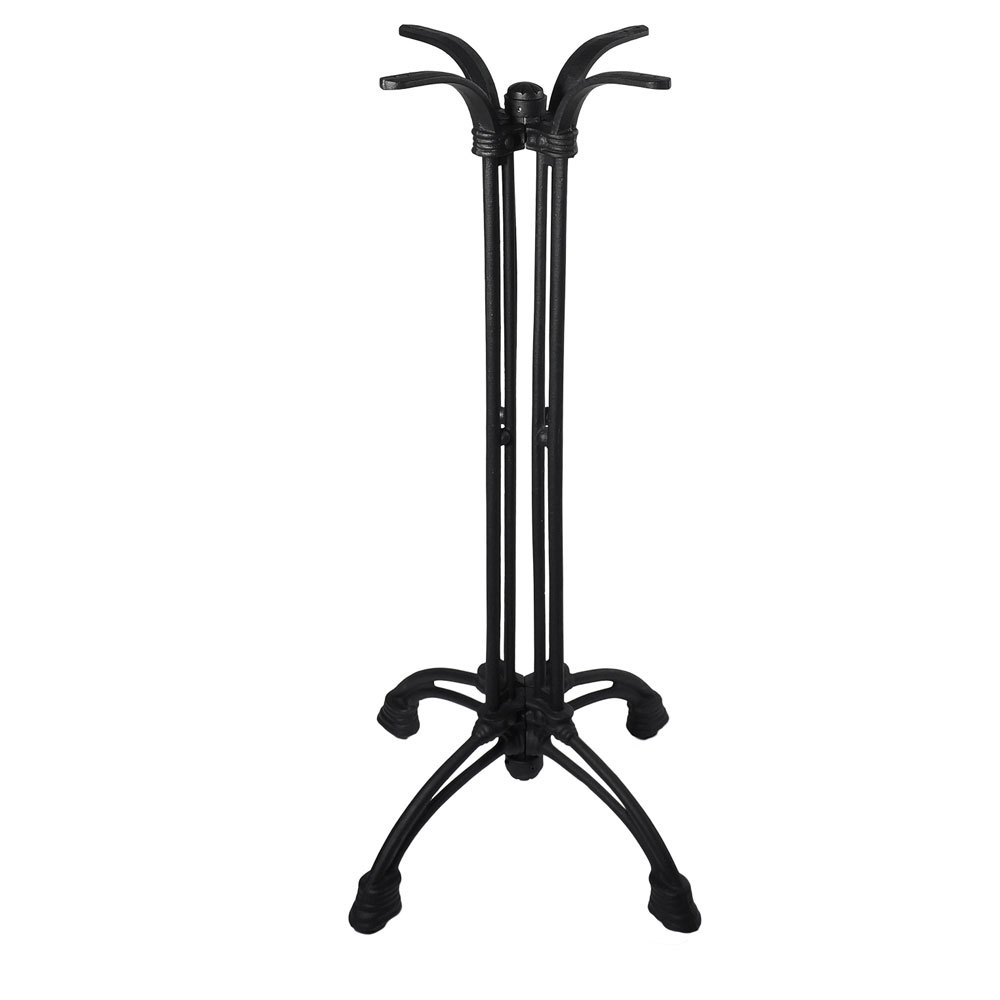 BFM Boca 24" Bar Ht Aluminum Table Base Black Powder Coat