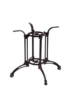 BFM Boca 33" Aluminum Table Base Black Powder Coat