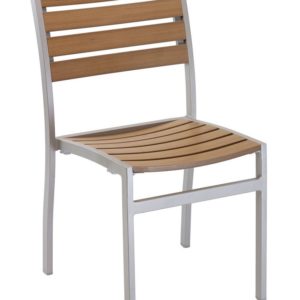 Florida Seating Synthetic Teak Restaurant Side Chair