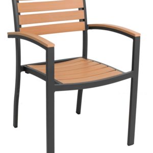 Florida Seating Synthetic Teak Restaurant Armchair