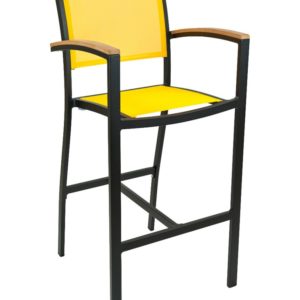 Florida Seating Arm Barstool Aluminum & Textile