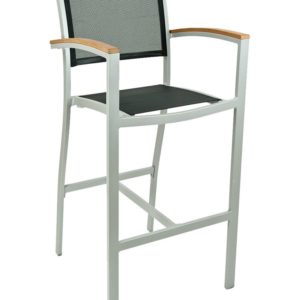 Florida Seating Arm Barstool Aluminum & Textile