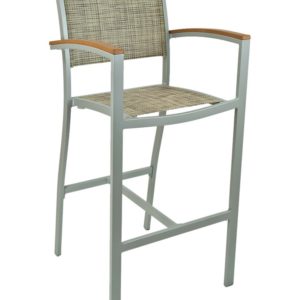 Florida Seating Arm Barstool Aluminum & Textile