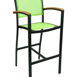 Florida Seating Arm Barstool Aluminum & Textile