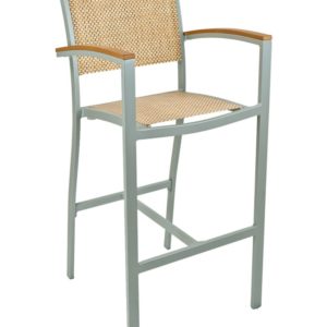 Florida Seating Arm Barstool Aluminum & Textile