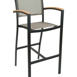 Florida Seating Arm Barstool Aluminum & Textile