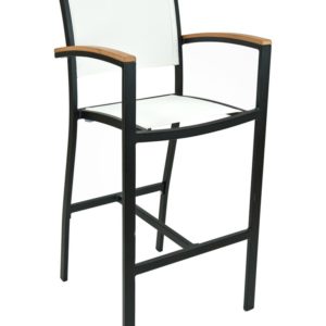 Florida Seating Arm Barstool Aluminum & Textile