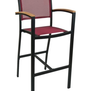 Florida Seating Arm Barstool Aluminum & Textile