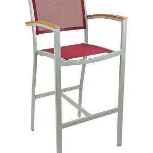 Florida Seating Arm Barstool Aluminum & Textile