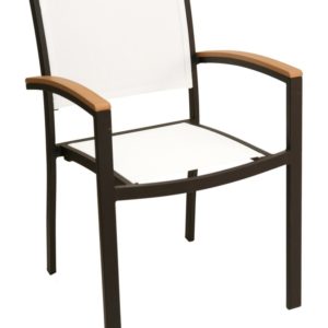 Florida Seating Restaurant Armchair Aluminum & Textilene