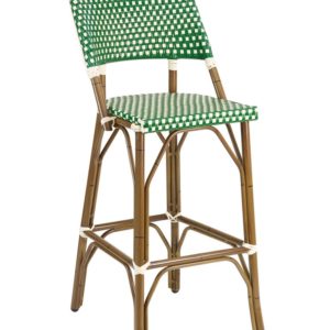 Florida Seating BRT-01 Restaurant Barstool Green Weave