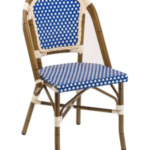 Florida Seating RT-01 Restaurant Side Chair Blue Weave