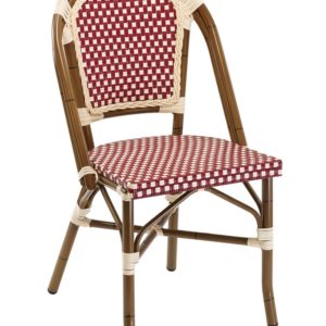 Florida Seating RT-01 Restaurant Side Chair Bordeaux Weave