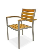 Florida Seating Synthetic Teak Restaurant Armchair