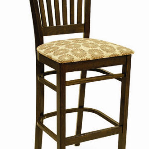 Pin Hole Wood Frame Barstool