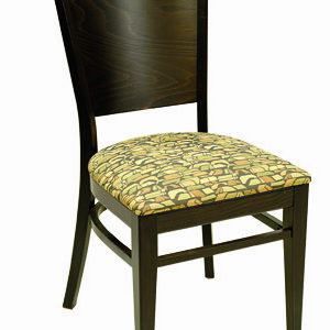 Solid Back Mod Restaurant Chair