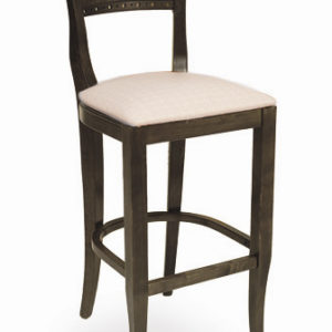 Florida Seating Curved Wood Restaurant Barstool