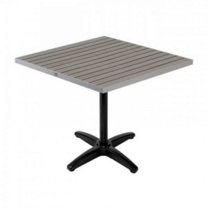 Gray Synthetic Teak 24x24 Square table top