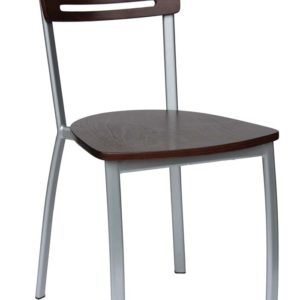 High Back Cut-out Metal Restaurant Chair