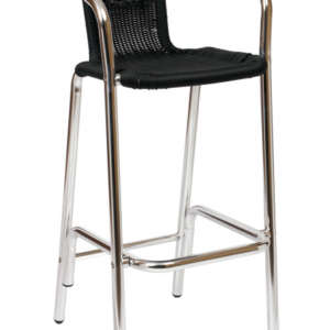 BFM Madrid  Arm barstool Aluminum, Synthetic wicker