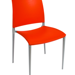 BFM Nora Side Chair Red / Aluminum & Resin