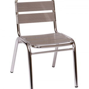 BFM Parma Side Chair / Anodized aluminum frame