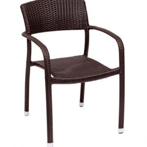 BFM Regis Armchair / Aluminum frame & wicker