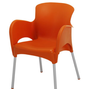 BFM Lola Armchair - Aluminum legs & Resin