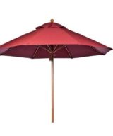 BFM Umbrella 6-1/2' Four panel, Fiberglass Frame, Burgundy