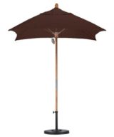 BFM Umbrella 6-1/2' Four panel, Fiberglass Frame, Brown