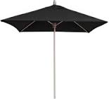 BFM Umbrella 7-1/2' Four panel, Aluminum Frame, Black