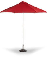 BFM Umbrella 7-1/2' Four panel, Aluminum Frame, Red