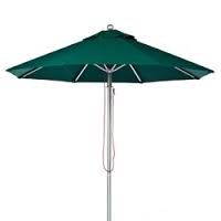 BFM Umbrella 9' Four panel, Aluminum Frame, Green Marine