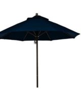 BFM Umbrella 9' Four panel, Aluminum Frame, Black