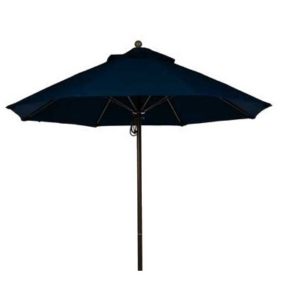 BFM Umbrella 9' Four panel, Aluminum Frame, Black