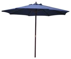 BFM Umbrella 9' Four panel, Aluminum Frame, Navy