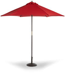 BFM Umbrella 9' Four panel, Aluminum Frame, Red