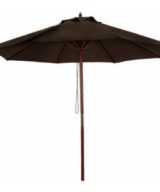 BFM Umbrella 9' Four panel, Aluminum Frame, Brown