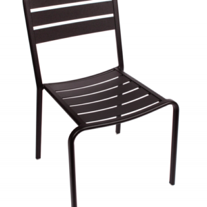 BFM Vista Stacking Alum. Side Chair Black