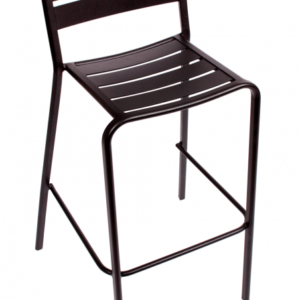 BFM Vista Stacking Aluminum Barstool Black