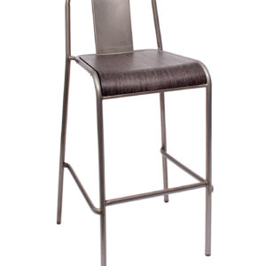 BFM Tara Clear Coated Steel Indoor Restaurant Chair