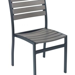 Florida Seating Synthetic Teak Restaurant Side Chair