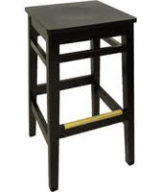 BFM Trevor Backless Beechwood Restaurant Barstool-Honey Oak